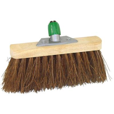 Bezemkop - voor buiten - 30 cm - bruin - hout/natuurvezel
