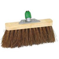 Bezemkop - voor buiten - 30 cm - bruin - hout/natuurvezel