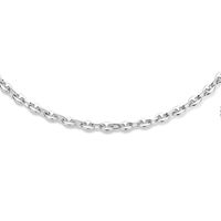 Ketting Koffieboonschakel zilver 3,7 mm 42 + 3 cm - thumbnail