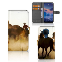 Nokia 5.4 Telefoonhoesje met Pasjes Design Cowboy - thumbnail