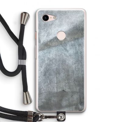 Grey Stone: Pixel 3 Transparant Hoesje met koord