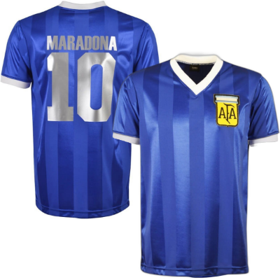 Argentinië Retro Shirt Uit WK 1986 + Maradona 10
