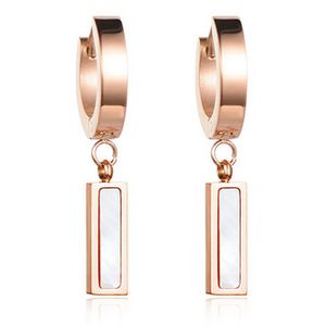 Cilla Jewels creolen Titanium Rose met Wit