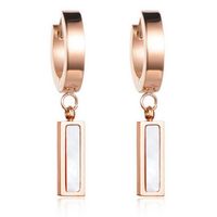 Cilla Jewels creolen Titanium Rose met Wit