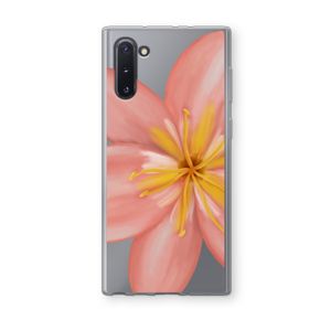Pink Ellila Flower: Samsung Galaxy Note 10 Transparant Hoesje
