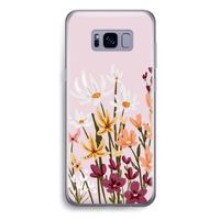 Painted wildflowers: Samsung Galaxy S8 Plus Transparant Hoesje