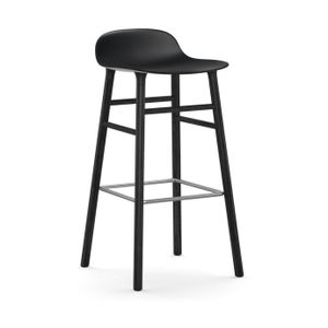 Normann Copenhagen Form barkruk H75 zwart eiken Black