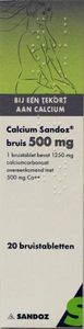 Sandoz Calcium 500mg (20 Bruistab)