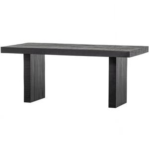 Basiclabel Balk Eettafel - Mangohout - Zwart - 76x180x90