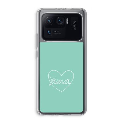 Friends heart pastel: Xiaomi Mi 11 Ultra Transparant Hoesje