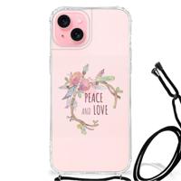 iPhone 15 Plus Stevig | Bumper Hoesje | Boho Text