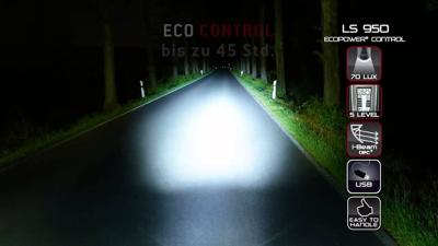 Trelock koplamp ls950 control ion 70 lux incl. houder