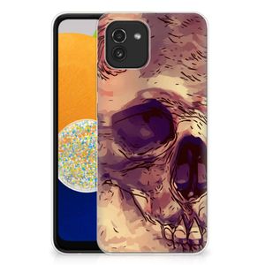 Silicone Back Case Samsung Galaxy A03 Skullhead