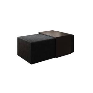 Meubella Salontafel Melbourne - Zwart velvet - 110 cm