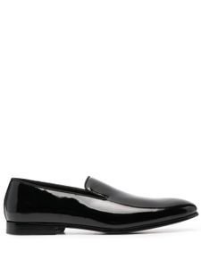 Doucal's mocassins en cuir verni - Noir