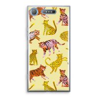 Cute Tigers and Leopards: Sony Xperia XZ1 Transparant Hoesje