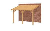 Aanbouwveranda OBLIQUE Schuin dak - 400x400 cm - Dakbeplanking- Schuin dak- - YARD Outdoor Aanbouwveranda OBLIQUE Schuin dak - 400x400 cm - Dakbeplanking- Schuin dak- - YARD Outdoor