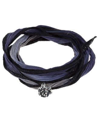 Catherine Michiels Pendentif charme "La pivoine" - Bleu