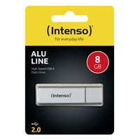 Intenso Alu Line USB flash drive 8 GB USB Type-A 2.0 Zilver - thumbnail