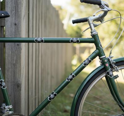 Fiets sticker hibiscus bloemen pakket