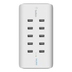 Belkin RockStar USB-laadstation 120 W Thuis Uitgangsstroom (max.) 24000 mA Aantal uitgangen: 10 x USB