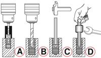 KS TOOLS Ks-tools schroefdraad-uitdraaiset