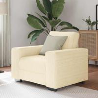 Sofastoel Crme 60 cm Corduroy Stof