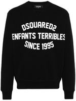 DSQUARED2 sweat en coton à logo imprimé - Noir