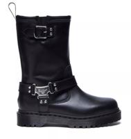 Dr. Martens Anistone Hi biker boot black Leer Dames