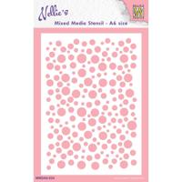 Nellie's Choice • stencil a6 size bubbles-2