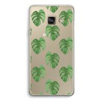Monstera leaves: Samsung Galaxy A3 (2016) Transparant Hoesje