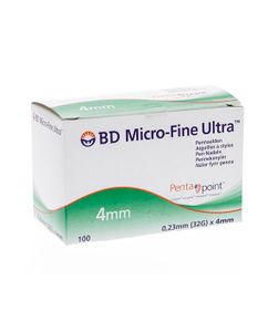 BD Micro-Fine Ultra Pennaalden 4MM 32G (100 stuks)