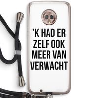 Meer verwacht: Motorola Moto G6 Transparant Hoesje met koord