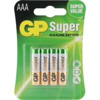 Super Alkaline AAA Micro penlite in blister, 4 stuks