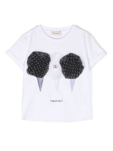 TWINSET Kids t-shirt à imprimé Ice Cream - Blanc