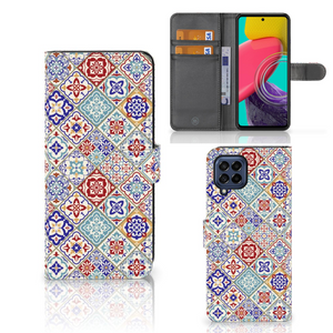 Samsung Galaxy M53 Bookcase Tiles Color