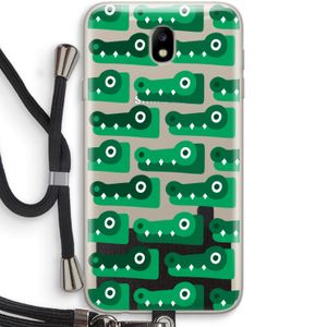 Crocs: Samsung Galaxy J7 (2017) Transparant Hoesje met koord