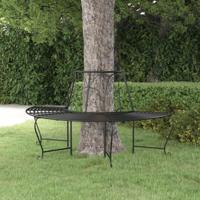 Boombank halfrond 159 cm staal zwart Boombank halfrond 159 cm staal zwart