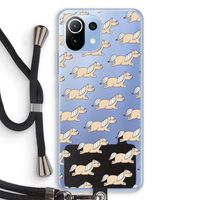 Ponys: Xiaomi Mi 11 Lite Transparant Hoesje met koord