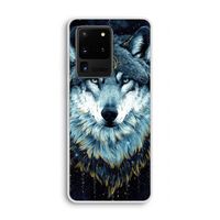 Darkness Wolf: Samsung Galaxy S20 Ultra Transparant Hoesje Darkness Wolf: Samsung Galaxy S20 Ultra Transparant Hoesje
