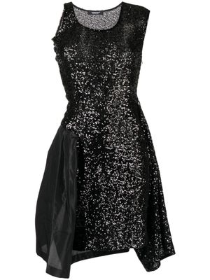 Undercover robe mi-longue pailletée - Noir