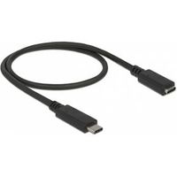 Delock 85532 USB 10 Gbps verlengkabel USB Type-C male naar female 0,5 m 4K PD 60 W - thumbnail