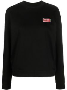 Kenzo sweat en coton à logo brodé - Noir