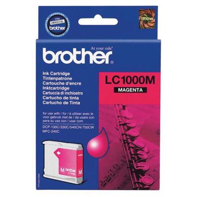 Brother inktcartridge, 400 pagina&apos;s, OEM LC-1000M, magenta