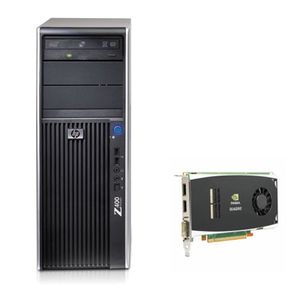 HP Z400 + NVIDIA Quadro FX 1800 DDR3-SDRAM W3520 Minitower Intel® Xeon® 3000 reeks 6 GB Workstation