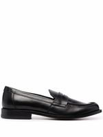 Scarosso Harper leather penny loafers - Noir - thumbnail