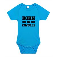 Born in Zwolle kraamcadeau rompertje blauw jongens 92 (18-24 maanden)  - - thumbnail