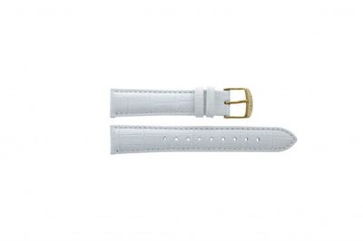 Horlogeband Timex T2P071 Leder Wit 18mm