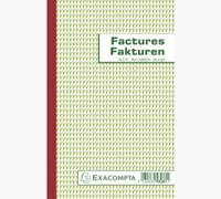 Exacompta factuurboek, ft 21x13,5 cm, tweetalig, tripli (50 x 3 vel)