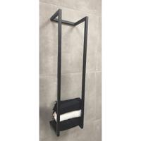 Wiesbaden Loft Handdoekrek Gunmetal - 95x25x20 cm RVS